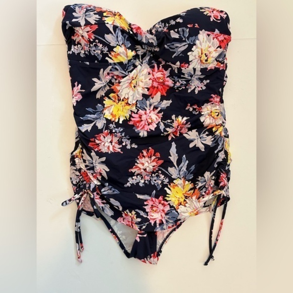 Joules Blue Multicolor Floral One Piece US size 8